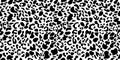 Leopard seamless pattern. Modern ornament of stylized skin. Vector african background. Wild animal wallpaper. Royalty Free Stock Photo