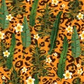 Leopard Seamless pattern Royalty Free Stock Photo