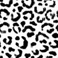 Leopard skin artwork imitation print. Vector seamless pattern Royalty Free Stock Photo