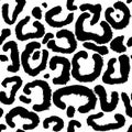 Leopard skin artwork imitation print. Vector seamless pattern Royalty Free Stock Photo