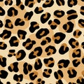 Leopard skin print. Vector seamless pattern Royalty Free Stock Photo