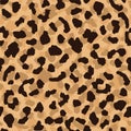 Leopard skin seamless pattern. Abstract animal fur wallpaper. Contemporary backdrop Royalty Free Stock Photo