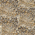 Seamless leopard skin pattern on background