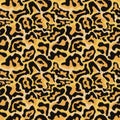 Leopard skin Seamless Pattern background. Royalty Free Stock Photo