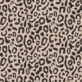 Leopard skin seamless pattern background Royalty Free Stock Photo