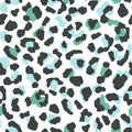 Leopard skin seamless pattern texture repeat. Abstract animal fur wallpaper Royalty Free Stock Photo
