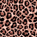 Leopard skin seamless vector pattern