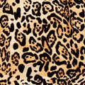 Leopard skin texture seamless pattern