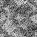 Leopard skin wallpaper. Abstract animal fur seamless pattern on white background Royalty Free Stock Photo