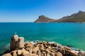 Leopard statue on rock in Hout Bay Cape Town