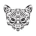 leopard tattoo design. Vector illustration decorative design Royalty Free Stock Photo