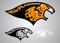 Leopard tiger cheetah head logo vector 201702 Royalty Free Stock Photo