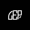 LEP letter logo design on black background. LEP creative initials letter logo concept. LEP letter design Royalty Free Stock Photo