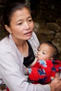 Lepcha Woman with baby