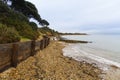Lepe Beach Ã¢â¬â launch site for WWII Mulberry Harbours. Royalty Free Stock Photo