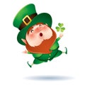 Leprechaun and clover