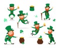 Leprechaun collection for Saint Patrick Day design.