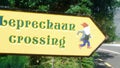 Leprechaun crossing sign