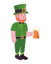 leprechaun drinking beer