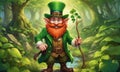 Leprechaun in the Enchanted Forest. St.Patrick s Day