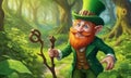 Leprechaun in the Enchanted Forest. St.Patrick s Day