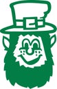 Leprechaun head cartoon
