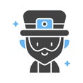 Leprechaun Icon Image.