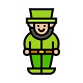 Leprechaun icon, Saint patrick\'s day related vector