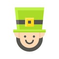 Leprechaun icon, Saint patrick`s day related vector