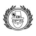 Leprechaun irish character icon