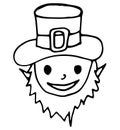 Leprechaun irish character icon vector illustration design