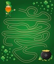 Leprechaun maze Royalty Free Stock Photo