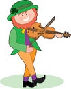 Leprechaun Playing a Violin