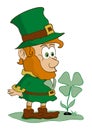 Leprechaun presenting