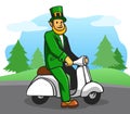 Leprechaun Ride Scooter At Outdoor