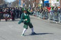 Leprechaun in Saint Patrick`s Day parade Boston, USA Royalty Free Stock Photo