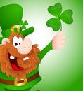 Leprechaun with Shamrock