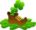 leprechaun shoe with gold buckle