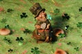 Leprechaun Sitting on Toadstool