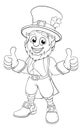 Leprechaun St Patricks Day Cartoon Character