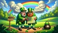 Leprechauns\' Quest for a pot of Gold