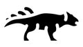 leptoceratops dinosaur glyph icon animation