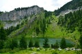 Leqinat Lake in Rugova Mountains Kosovo Royalty Free Stock Photo