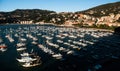 Lerici in la spezia italy with its buildings and small port