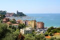 Lerici with port and castle, a picturesque village in Liguria, province of La Spezia and part of the Italian Riviera on the gulf