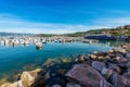 Lerici Port with the Ferry Boat Station - Gulf of La Spezia Liguria Italy