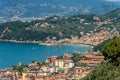 Lerici and San Terenzo Village in Liguria Italy Royalty Free Stock Photo