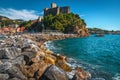 Lerici view with the sea and castle, Liguria, Italy Royalty Free Stock Photo