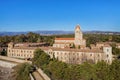 Lerins Abbey on the island of Saint-Honorat, France Royalty Free Stock Photo
