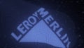 LEROY MERLIN logo on a waving digital flag, editorial 3d rendering